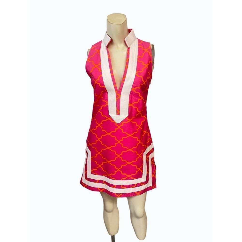 Sail to Sable Pink Cotton Shift Dress Size 00 NWT